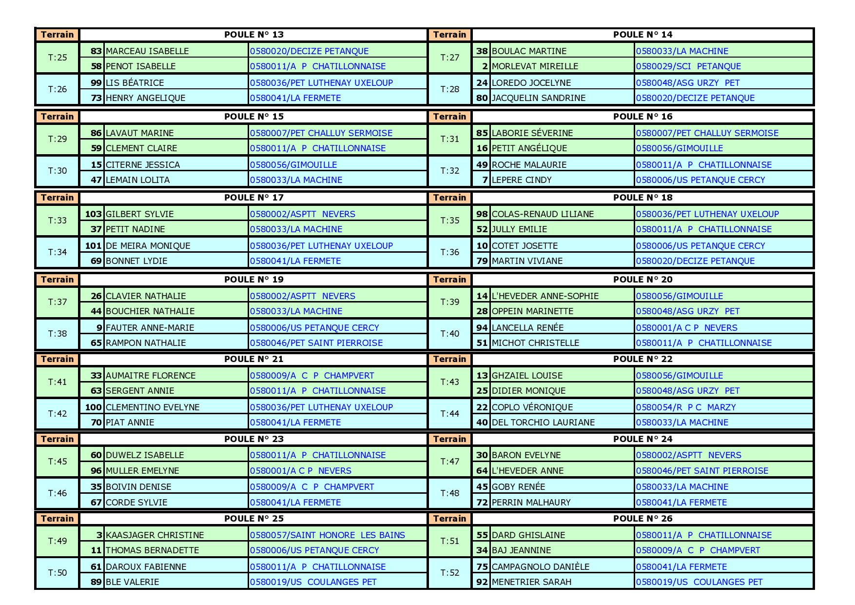 Liste Des Concours De Petanque Nord Pas De Calais