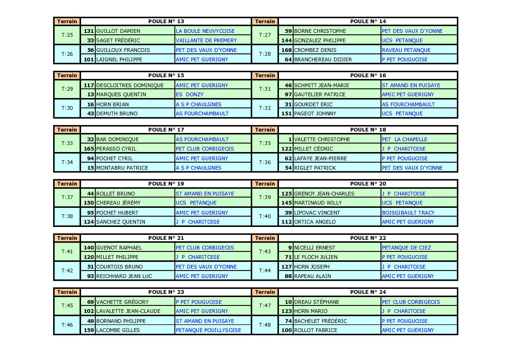 Liste Des Concours De Petanque Nord Pas De Calais